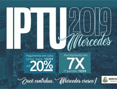 Cota única e 1° parcela do IPTU vencem nesta quarta-feira