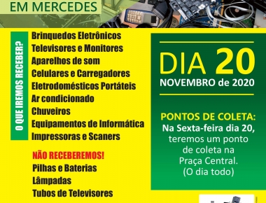 Campanha de coleta de lixo eletrônico ocorrerá na próxima sexta-feira