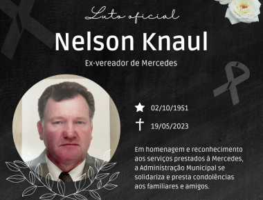 Decretado luto oficial pelo falecimento do ex-vereador Nelson Knaul
