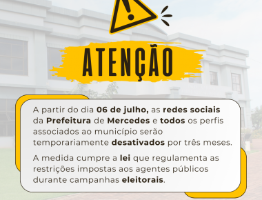 Prefeitura irá suspender redes sociais e reportagens no site oficial