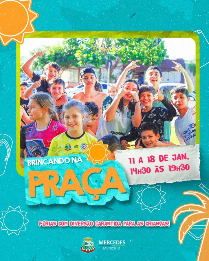 Brincando na Praça começa neste domingo em Mercedes